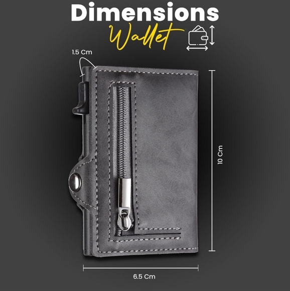 Metal Wallet with Keychain - Picture 5 of 5